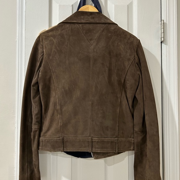 REAL Suede Biker Moto Jacket - Picture 3 of 4
